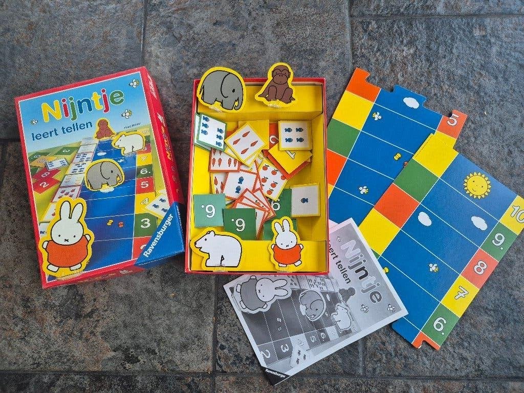 Bordspel - Nijntje leert tellen - 3-6 jr/2-4spelers, Hobby en Vrije tijd, Gezelschapsspellen | Bordspellen, Drie of vier spelers