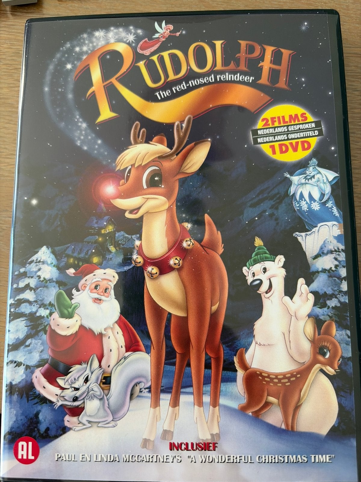 Rudolph the Red-Nosed Reindeer DVD - 2 films, Gebruikt, Animatie, Alle leeftijden, Nederlands