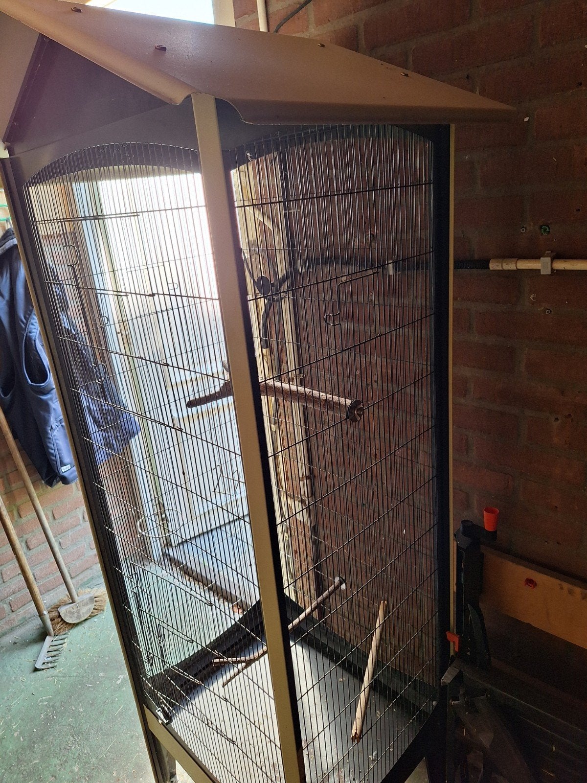 vogelkooi, Ophalen, Zo goed als nieuw, Aluminium, Vogelkooi
