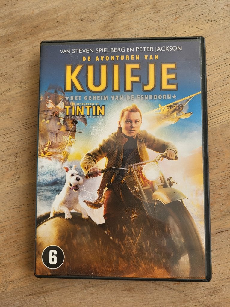 De Avonturen van Kuifje: Het Geheim van de Eenhoorn (DVD), Europees, Inclusief doosje, Animatie, Nederlands