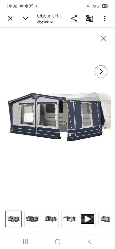 PRACHTIGE voortent caravan nieuw staat, Caravans en Kamperen, Voortenten en Luifels, Ophalen, Nieuw, Ten Cate All Season 240g/m2