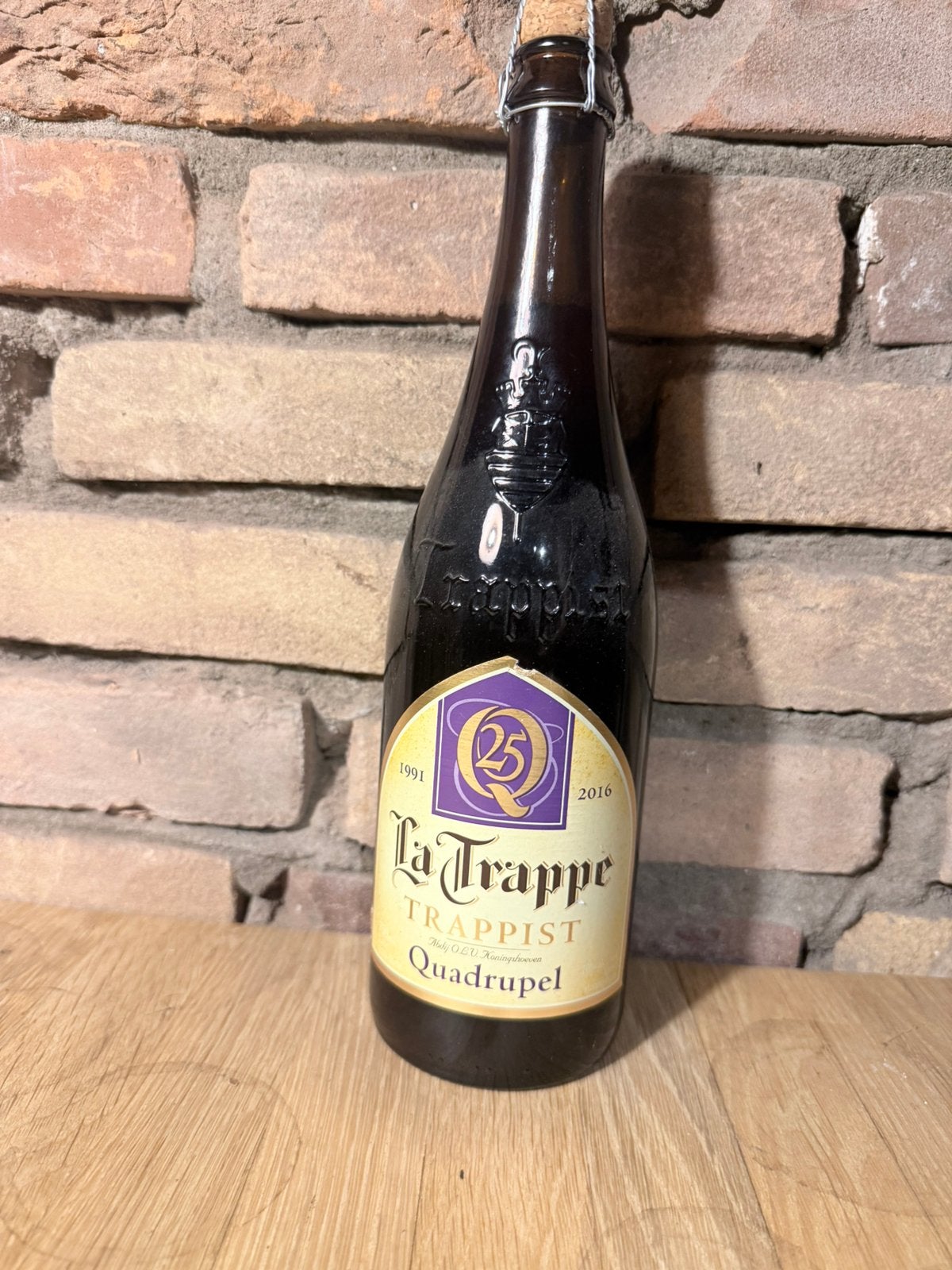 La trappe quadrupel 2016, Verzamelen, Ophalen of Verzenden, Zo goed als nieuw, Flesje(s), La Trappe