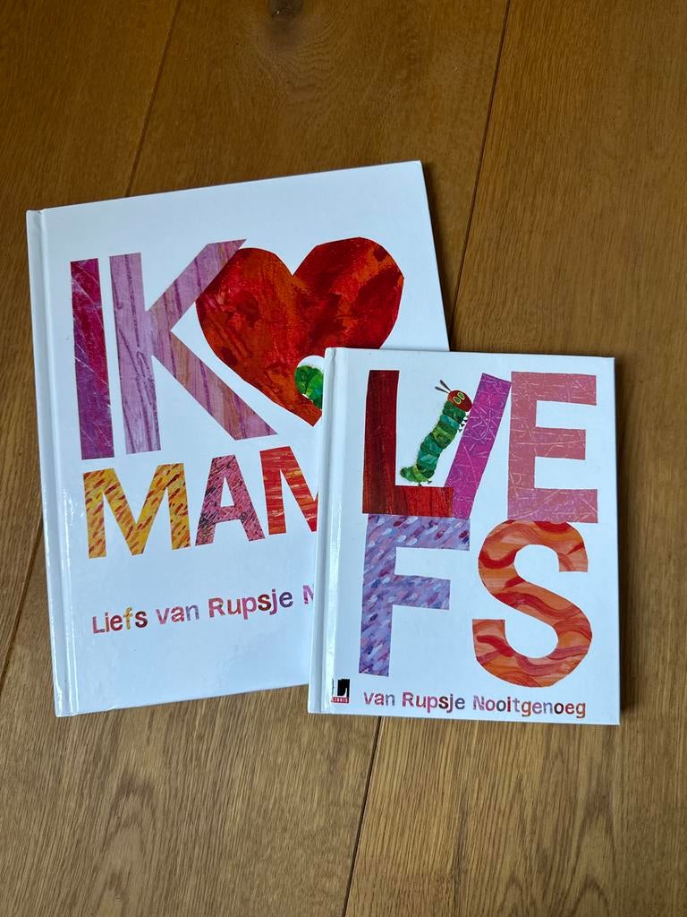 Rupsje Nooitgenoeg boeken: Ik hou van mama & Liefs, Fictie algemeen, Jongen of Meisje, Ophalen of Verzenden, Zo goed als nieuw