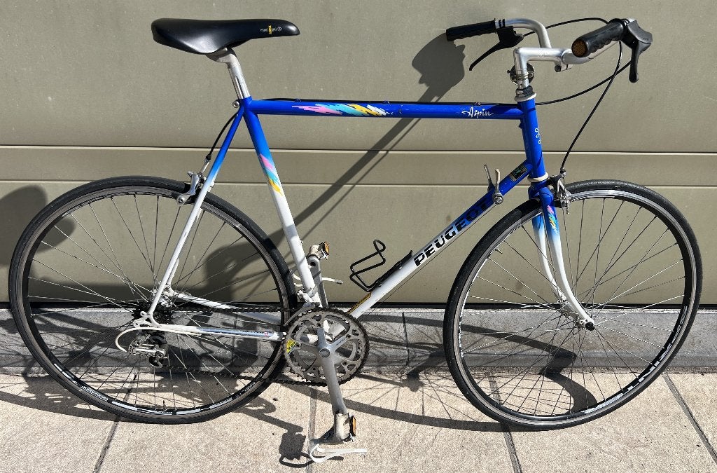 Retro koersfiets Peugeot Aspin, Fietsen en Brommers, Fietsen | Racefietsen, Minder dan 10 versnellingen, Staal, Zo goed als nieuw