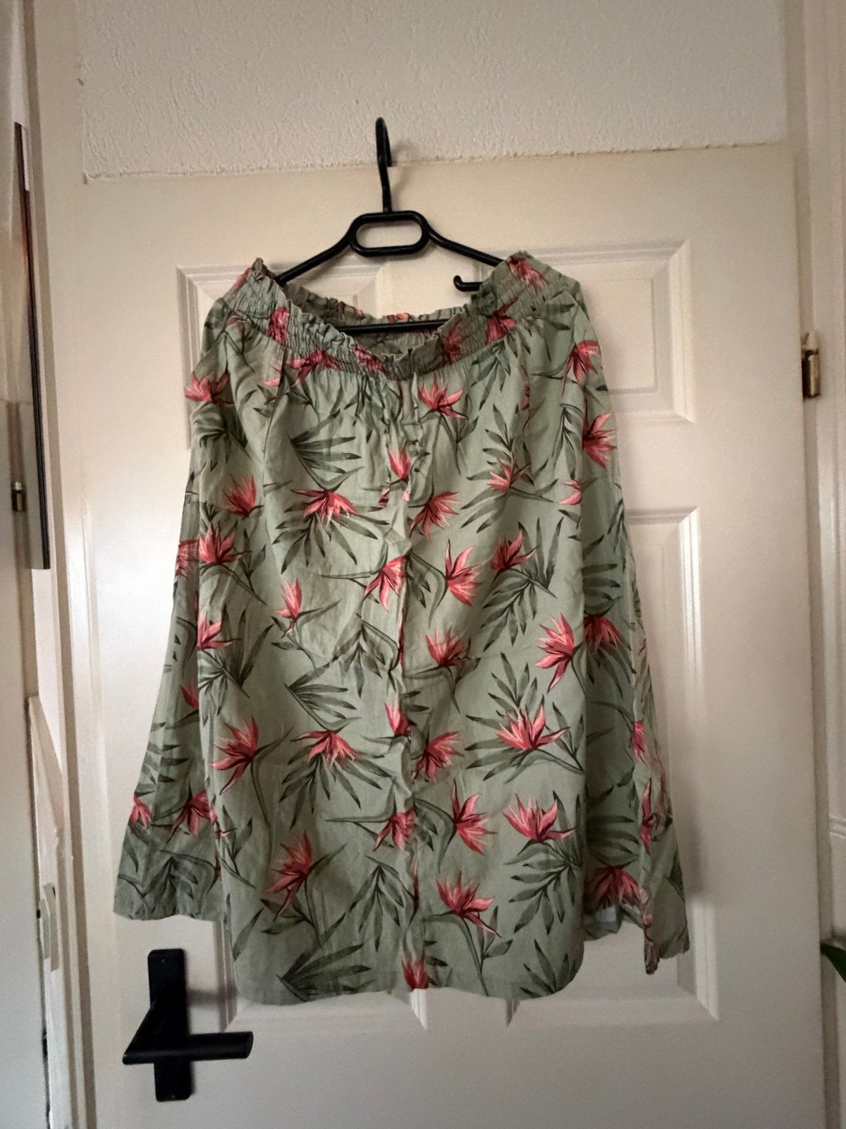 Hema rok met tropische print - Maat XL, Maat 46/48 (XL) of groter, Ophalen of Verzenden, Zo goed als nieuw, Knielengte