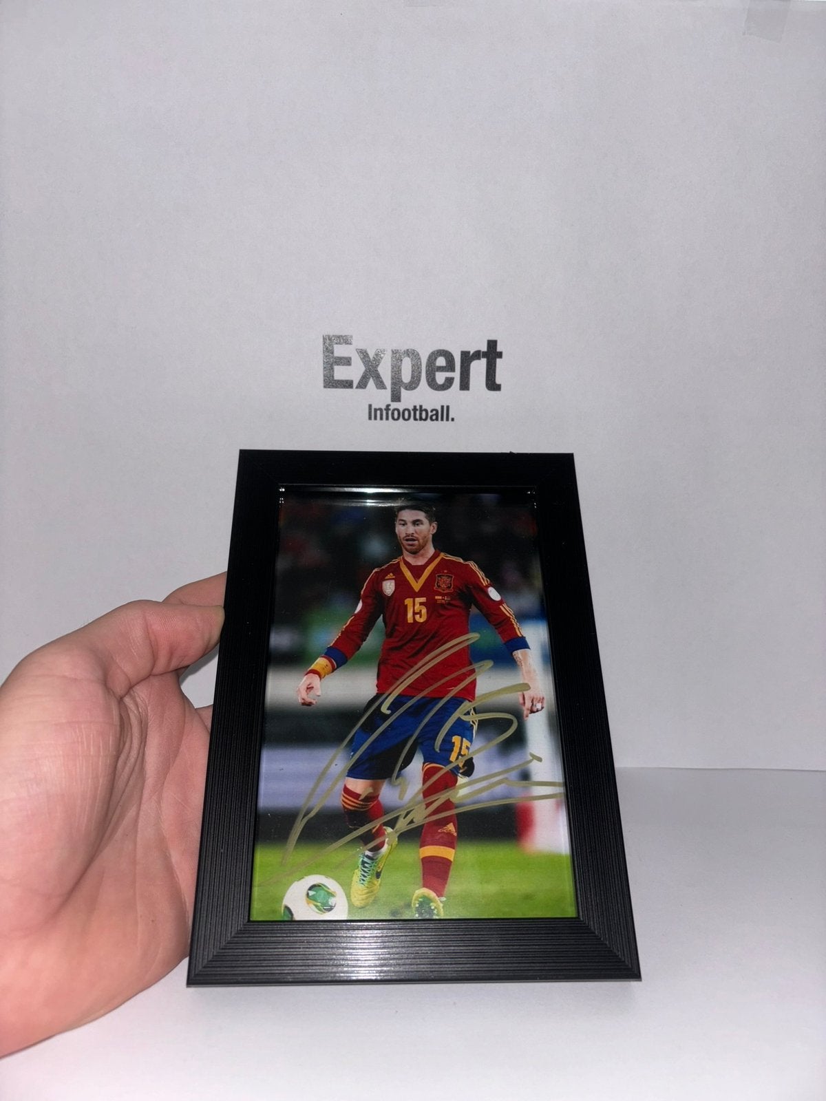 Ramos gesigneerde foto ingelijst - Spanje, Ophalen of Verzenden, Nieuw, Buitenlandse clubs, Spelerskaart