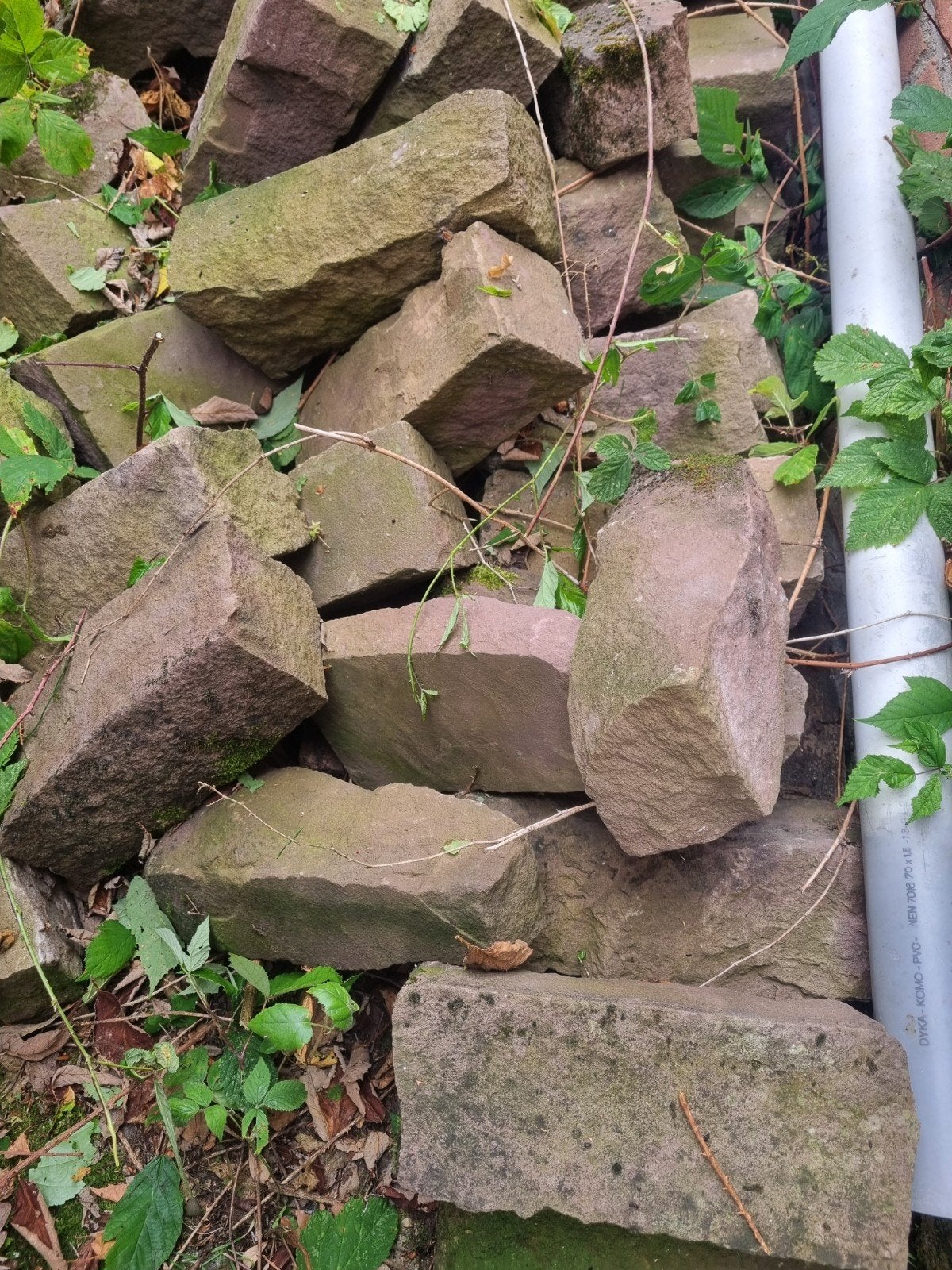 Mooie grote borderstenen - alles moet in één keer weg, Ophalen, Gebruikt, Natuursteen, Border