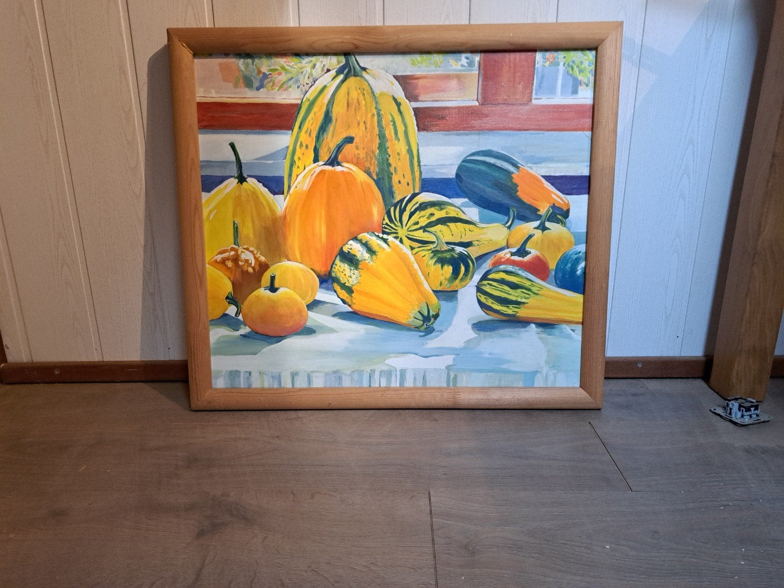 Pompoen schilderij, Antiek en Kunst, Ophalen