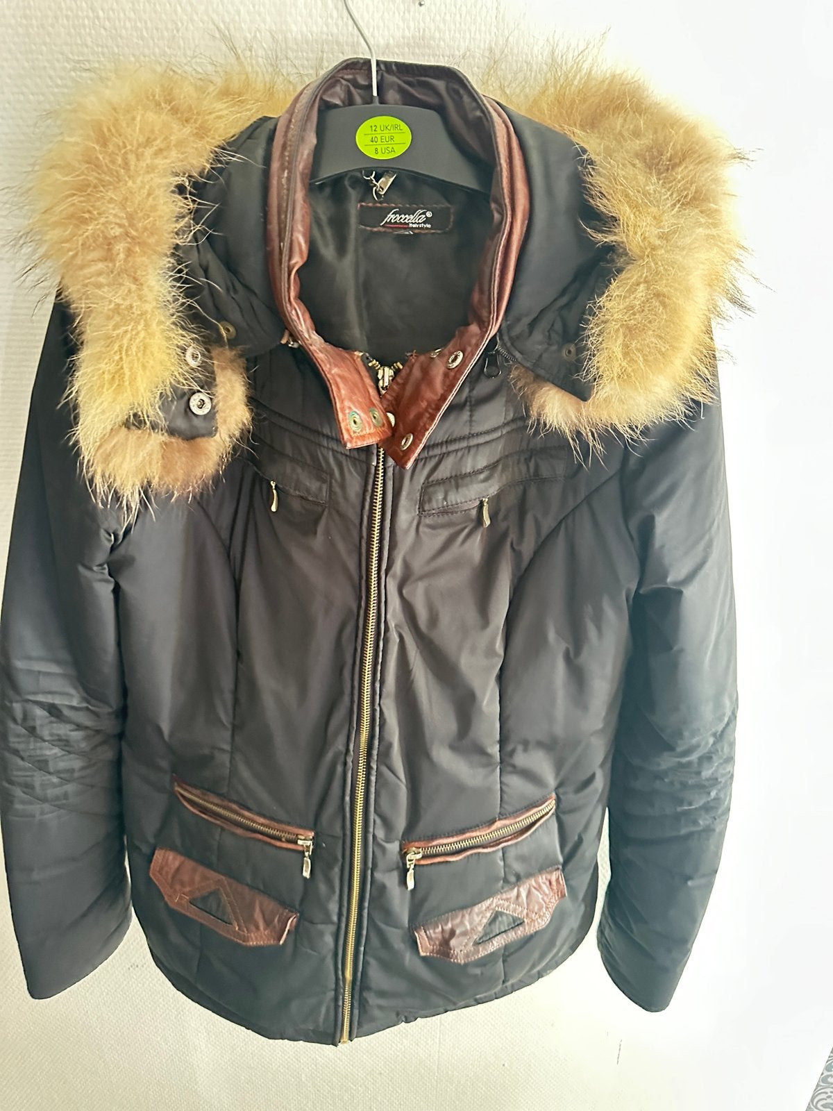 focala winterjas, Ophalen, Gedragen, Maat 38/40 (M), Zwart