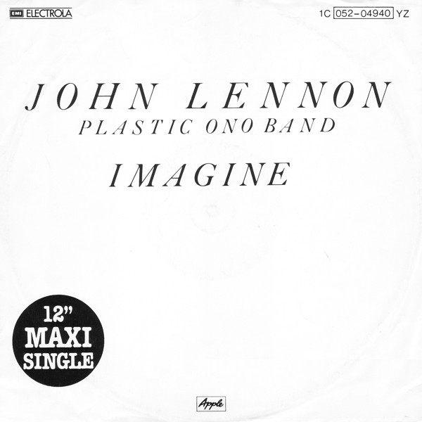 12 INCH JOHN LENNON IMAGINE THE BEATLES DUITSE PERSING LP, Verzenden, Zo goed als nieuw, 12 inch, Pop