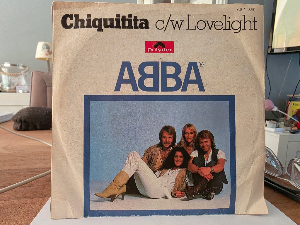 7" Single Abba - Chiquitita / Lovelight (Oostenrijk), Gebruikt, 7 inch, Ophalen of Verzenden, Pop