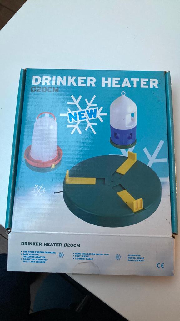 Water verwarmer voor vogels, kippen…, Ophalen of Verzenden, Drinken en Voederen