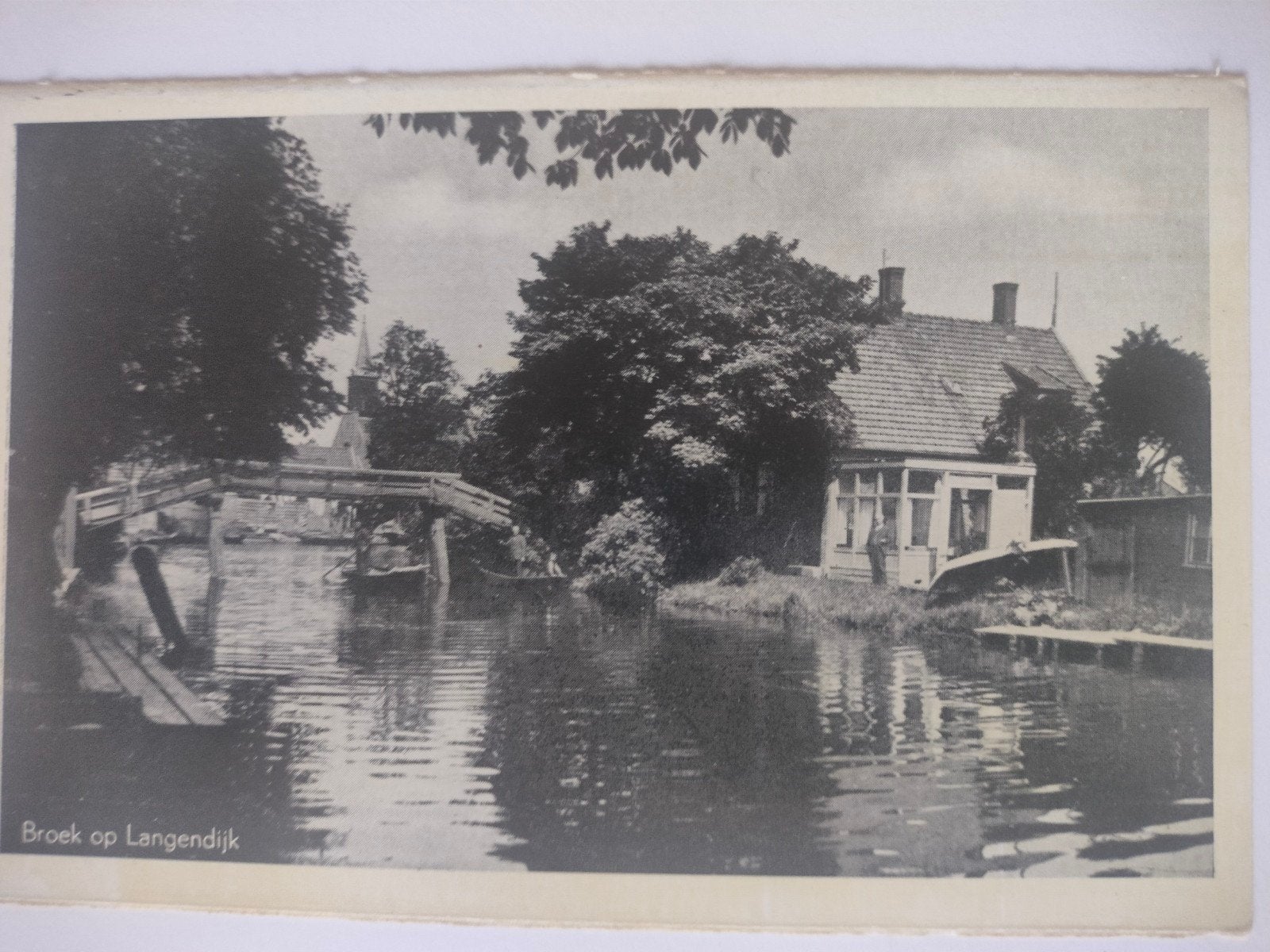Oude Ansichtkaart Broek op Langedijk - Noord-Holland, Verzamelen, Ophalen of Verzenden, Voor 1920, Gelopen, Noord-Holland