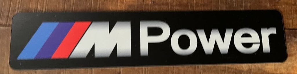 BMW M POWER   - showplaat  kentekenplaat - reclamebord, Ophalen of Verzenden, Zo goed als nieuw, Auto's