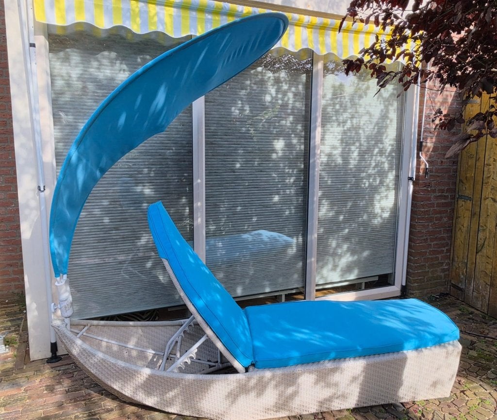 Ligbed met zonnehemel, Ophalen, Gebruikt, Overige materialen, Verstelbaar