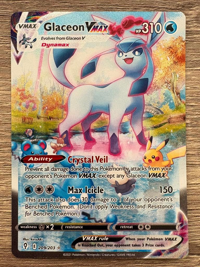Glaceon VMAX Alt Art, Ophalen of Verzenden, Nieuw, Losse kaart, Foil
