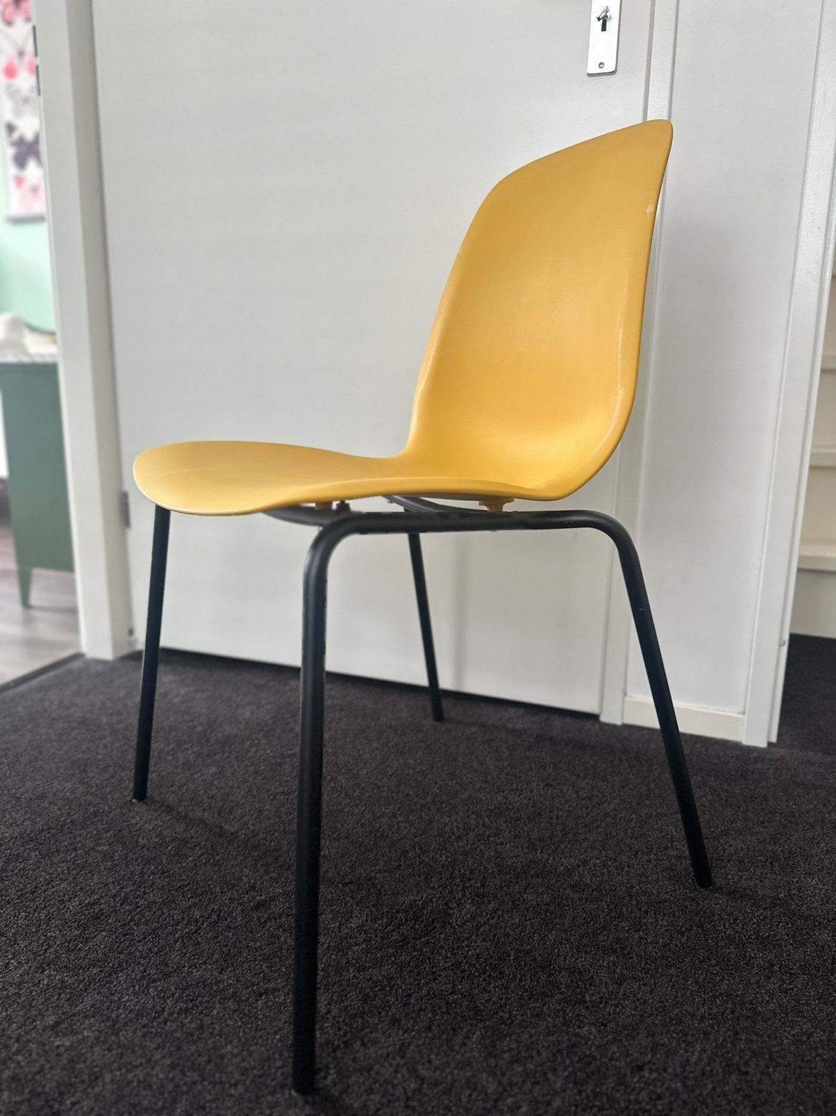 Kunststof stoel Ikea geel, prima!, Huis en Inrichting, Ophalen, Kunststof, Overige kleuren, Zo goed als nieuw