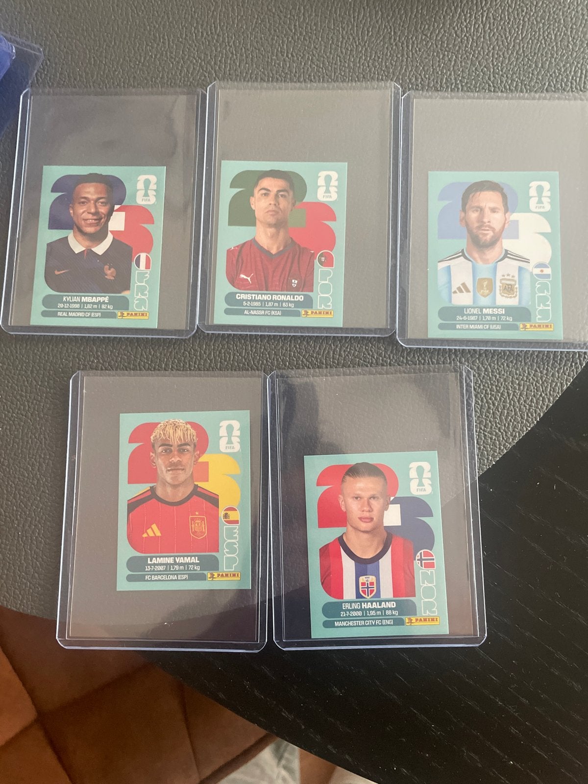 Panini Voetbalplaatjes - Messi, Ronaldo, Mbappé, Haaland, Ya, Ophalen of Verzenden, Zo goed als nieuw, Buitenlandse clubs, Poster, Plaatje of Sticker