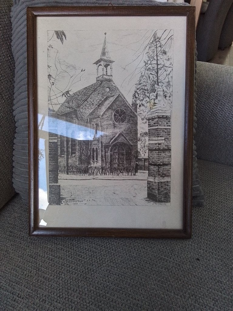 Pentekening, Ophalen of Verzenden, Overige typen, Pentekening