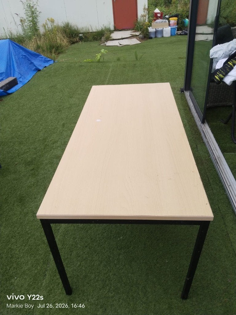 Tafel / bureau 180x80x74, Gebruikt, 50 tot 100 cm, 150 tot 200 cm, Rechthoekig