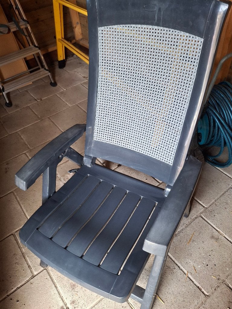 4 hartman tuinstoelen incl kussens, Ophalen, Gebruikt, Kunststof