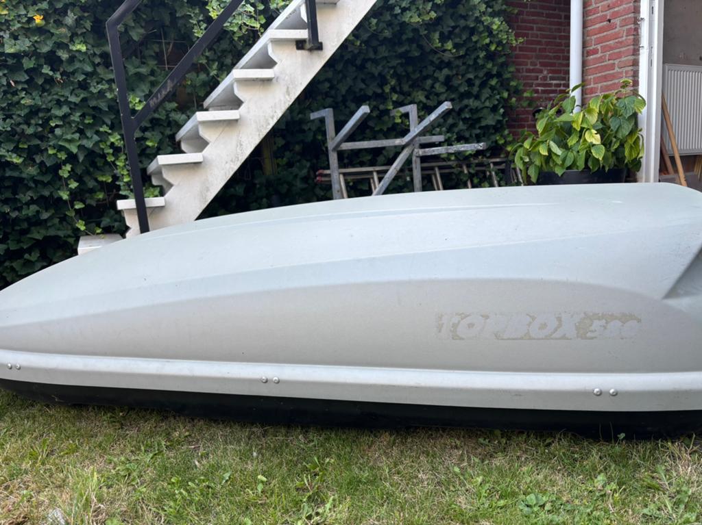 Topbox 580 (180x90 cm) licht- en donkergrijs, Auto diversen, Ophalen, Gebruikt