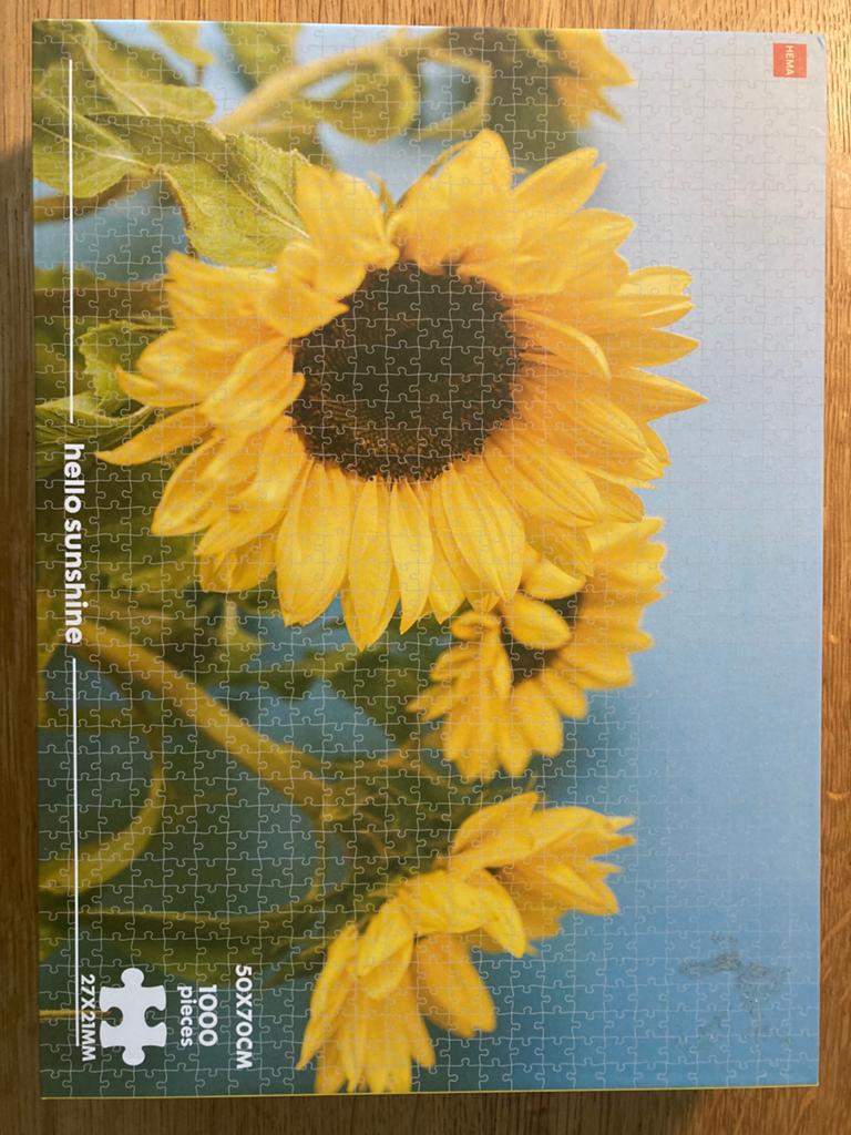 Puzzel zonnebloem 1000 stukjes, Ophalen, Nieuw