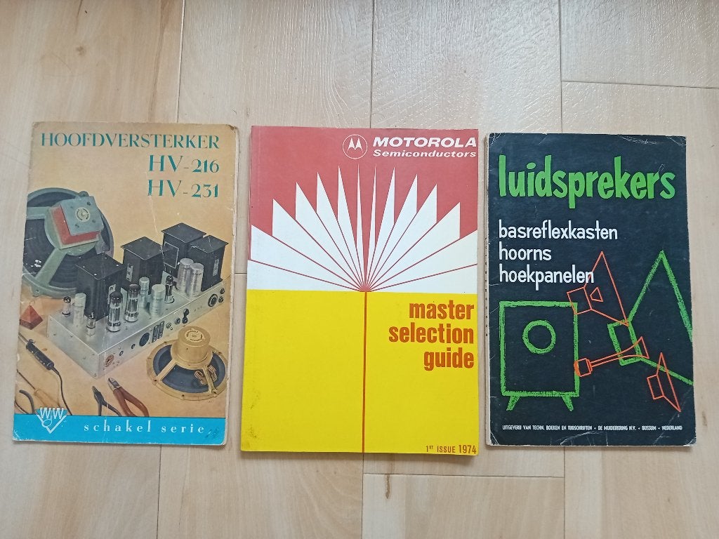 Vintage boeken: Versterkers, luidsprekers, semiconductors., Boeken, Gelezen, Elektrotechniek, Diverse auteurs, Ophalen of Verzenden