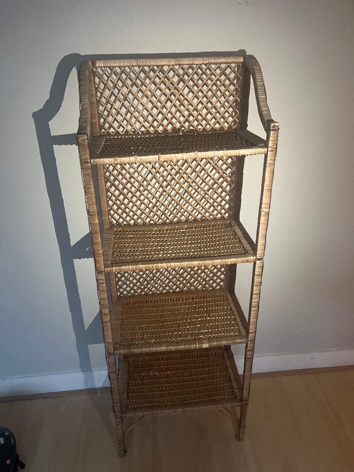 Vintage rotan rek, Ophalen, Gebruikt