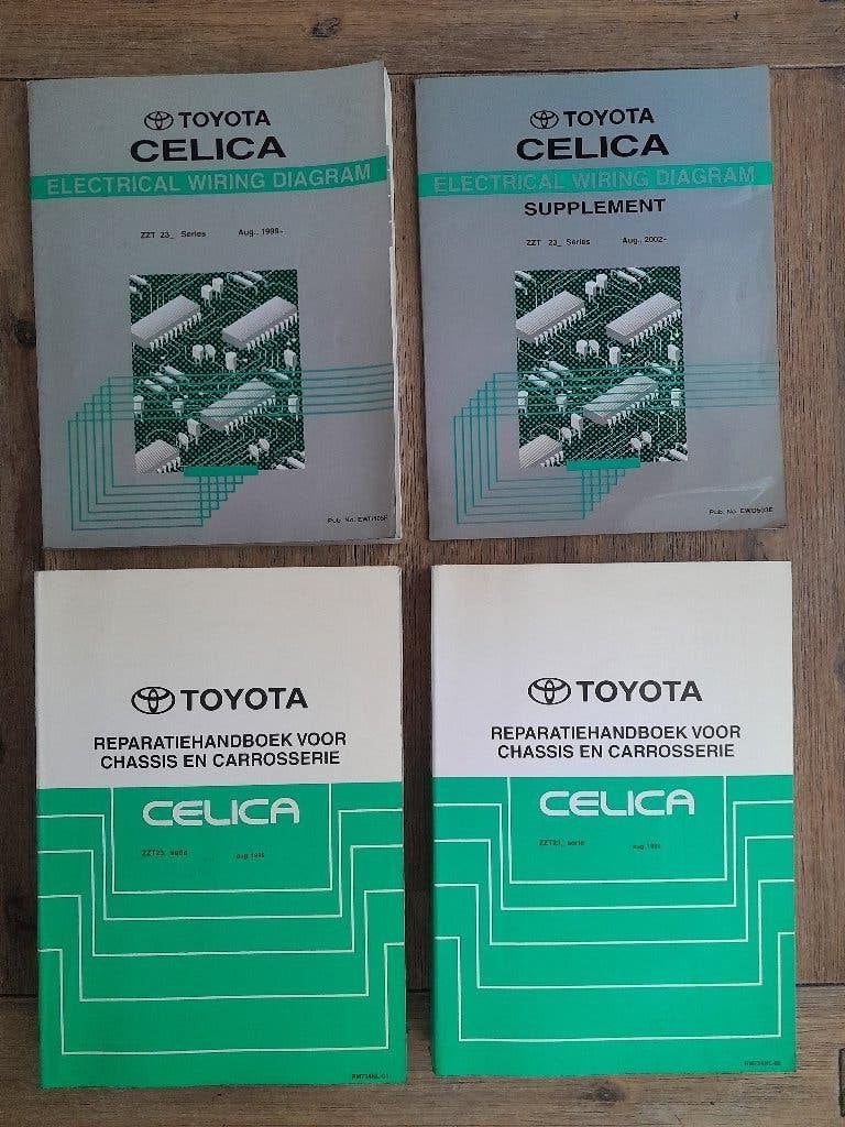 4x Originele WERKPLAATSHANDBOEKEN - TOYOTA CELICA T23 ZZT230, Verzenden