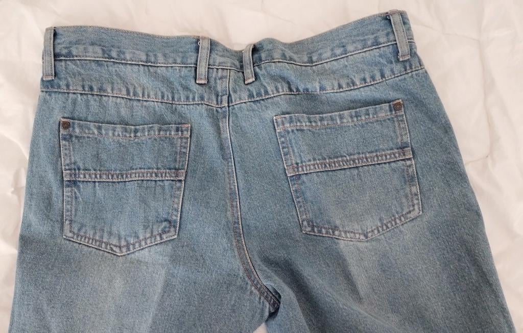 Livergy casual lichtblauwe gevoerde spijkerbroek maat 52, W36 - W38 (confectie 52/54), Blauw, Nieuw, Ophalen of Verzenden