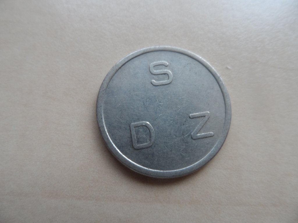 Koffie munt kantine penning S.D.Z. Ooievaar, Postzegels en Munten, Ophalen of Verzenden, Overige materialen