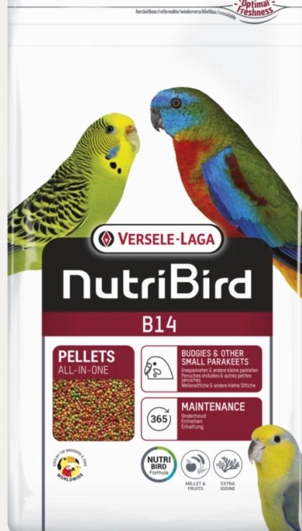 Nutribird b14 pellets, Ophalen