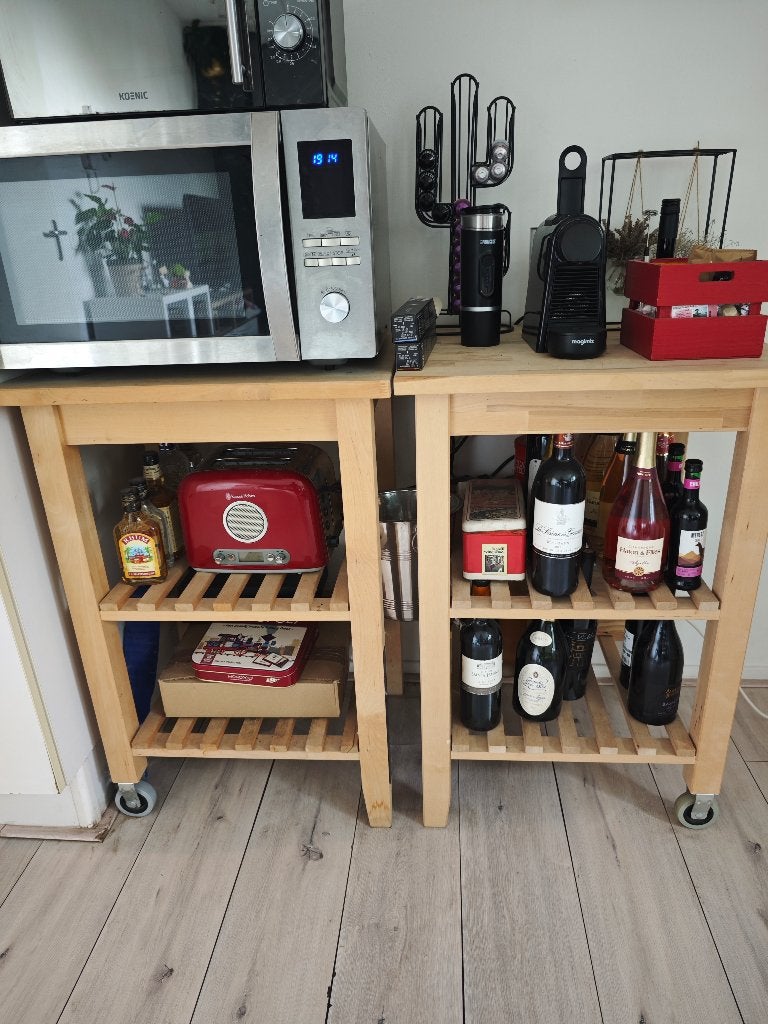 Ikea Keuken Bekval Roltafel, Huis en Inrichting, Gebruikt, Hout, IKEA, Keukentrolley