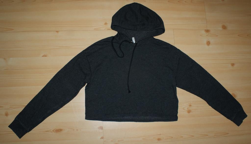 H&m divided do-groene korte sweaterhoodie maat 164 (s), Kinderen en Baby's, Kinderkleding | Maat 164, Gebruikt, Meisje, Trui of Vest