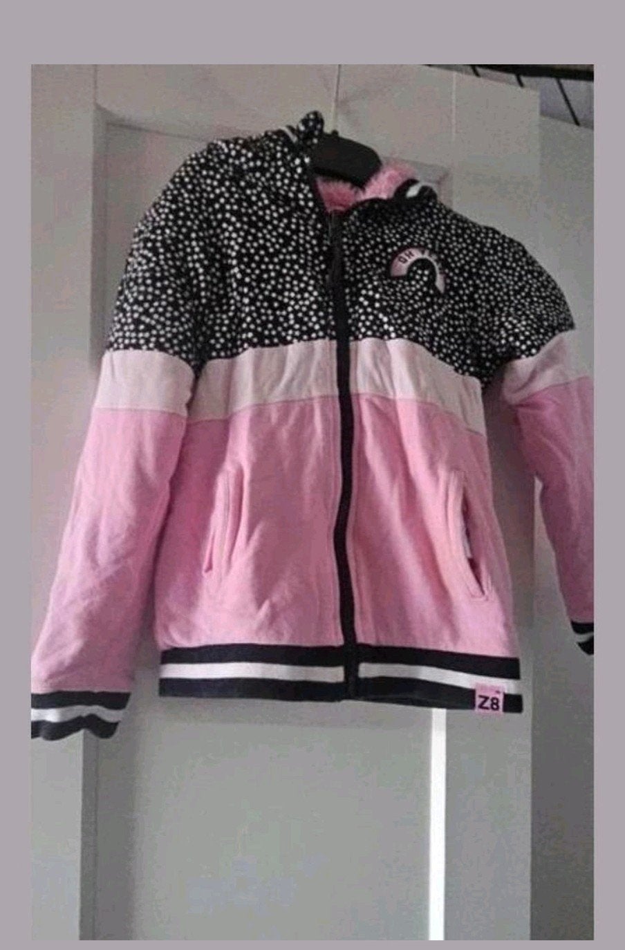 Roze jas maat 116-122, Ophalen of Verzenden, Zo goed als nieuw, Meisje, Jas