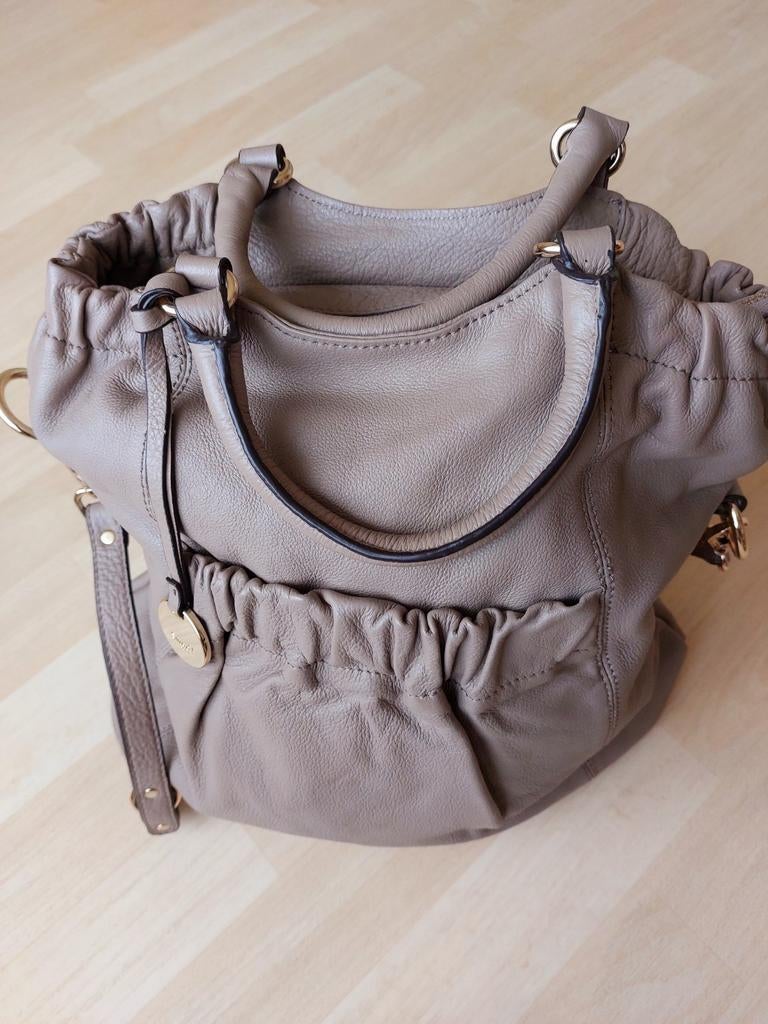 SMAAK, AMSTERDAM,  nieuwe leren donker beige tas, Sieraden, Tassen en Uiterlijk, Tassen | Damestassen, Ophalen of Verzenden, Nieuw