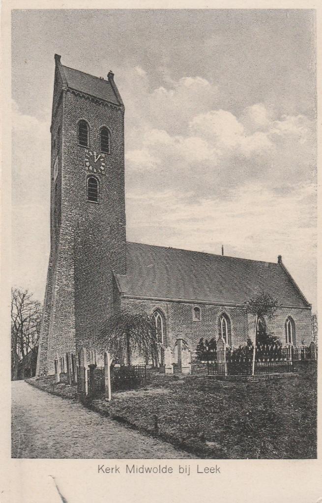 kerk- midwolde bij leek, Verzenden, Friesland