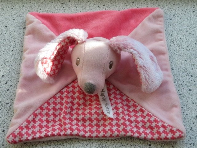 Knuffeldoek hond Pink Dachshund Dex Tuttle Happy Horse roze, Happy Horse, Zo goed als nieuw, Met label, Roze