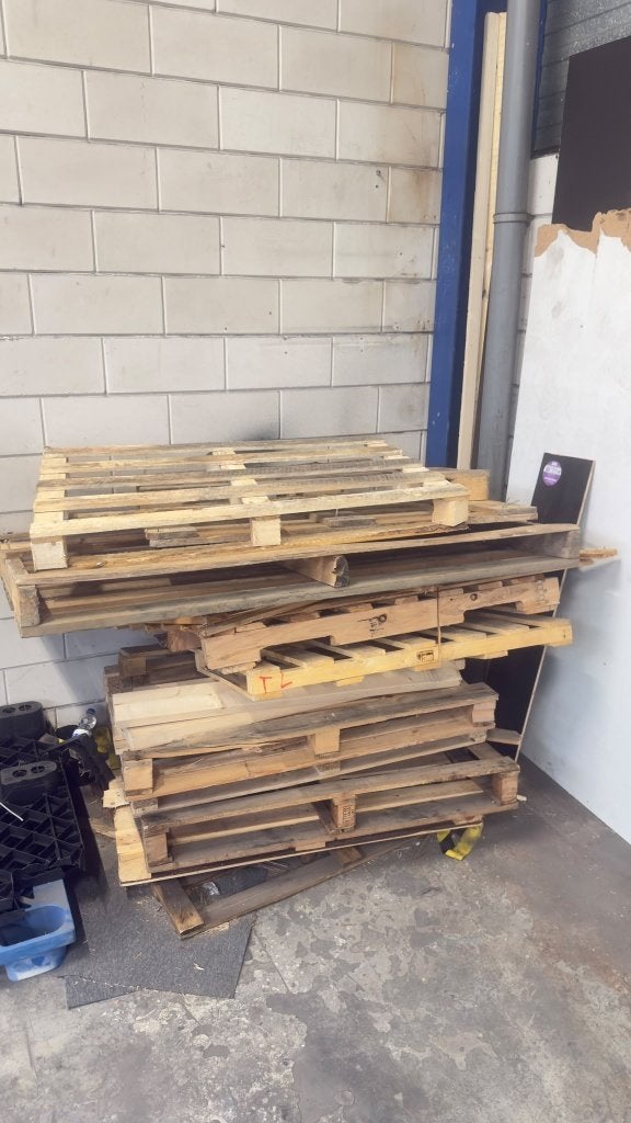 pallets/brandhout, Ophalen, 50 mm of meer, Pallet, Minder dan 200 cm