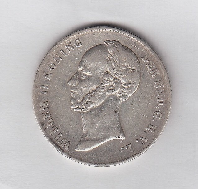 Willem II - 2 1/2 gulden 1848 nette kwaliteit - Sch.515, Verzenden, Zilver, Losse munt, 2½ gulden