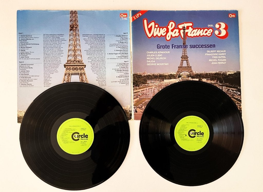 Vive la France 3 – Charles Aznavour e.a.  dubbel LP, Overige genres, Gebruikt, Ophalen of Verzenden, 12 inch
