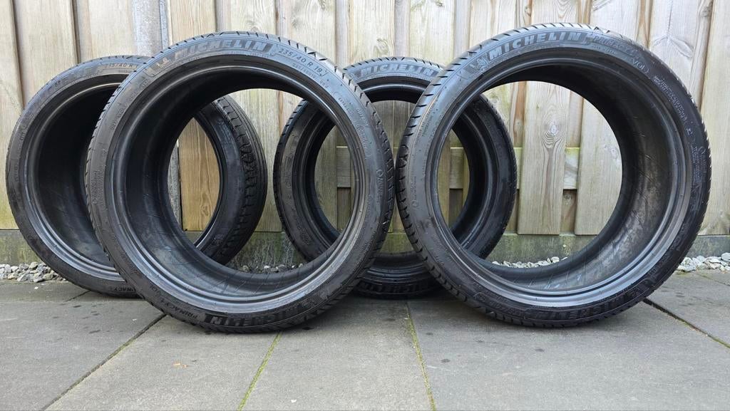 Michelin 235 40 19 Primacy 4 VOL zomerbanden set, 19 inch, Gebruikt, Ophalen of Verzenden, 235 mm