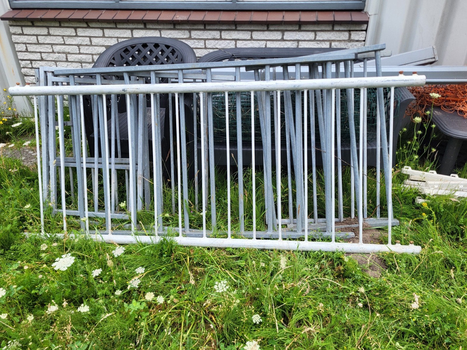 Stalen hekwerk gegalvaniseerd, Tuin en Terras, Ophalen, IJzer, Sierhekwerk