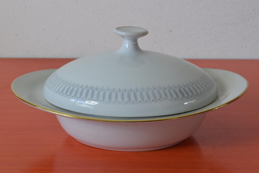 Retro vintage porseleinen Winterling botervloot, Overige typen, Ophalen of Verzenden, Zo goed als nieuw, Overige stijlen