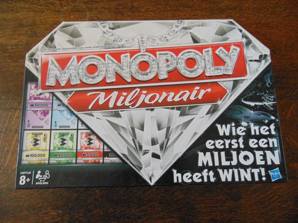 Monopoly Miljonair Spel van Hasbro, Hobby en Vrije tijd, Gezelschapsspellen | Bordspellen, Een of twee spelers, Ophalen of Verzenden