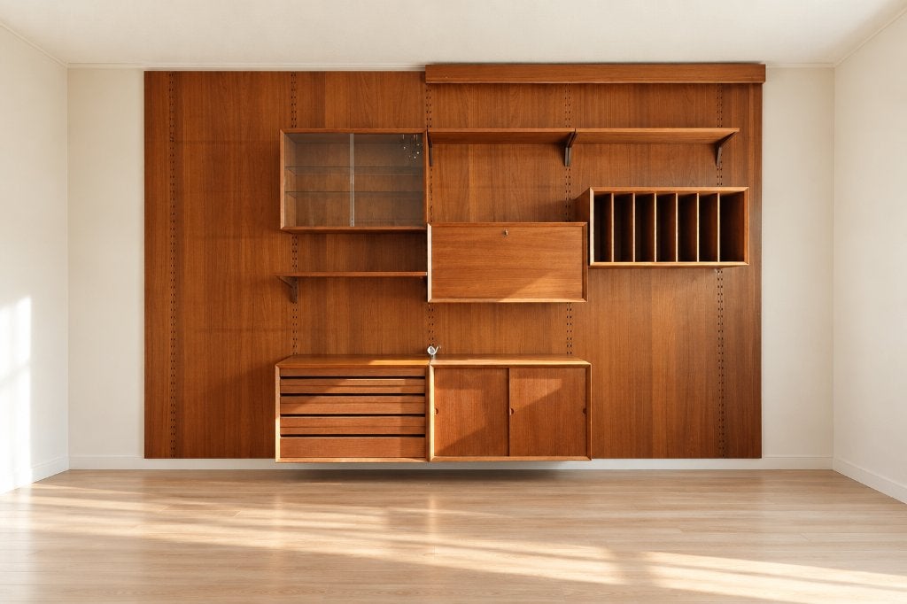 Poul Cadovius Cado wandsysteem - Teak, Ophalen, Gebruikt, 200 cm of meer, Teakhout