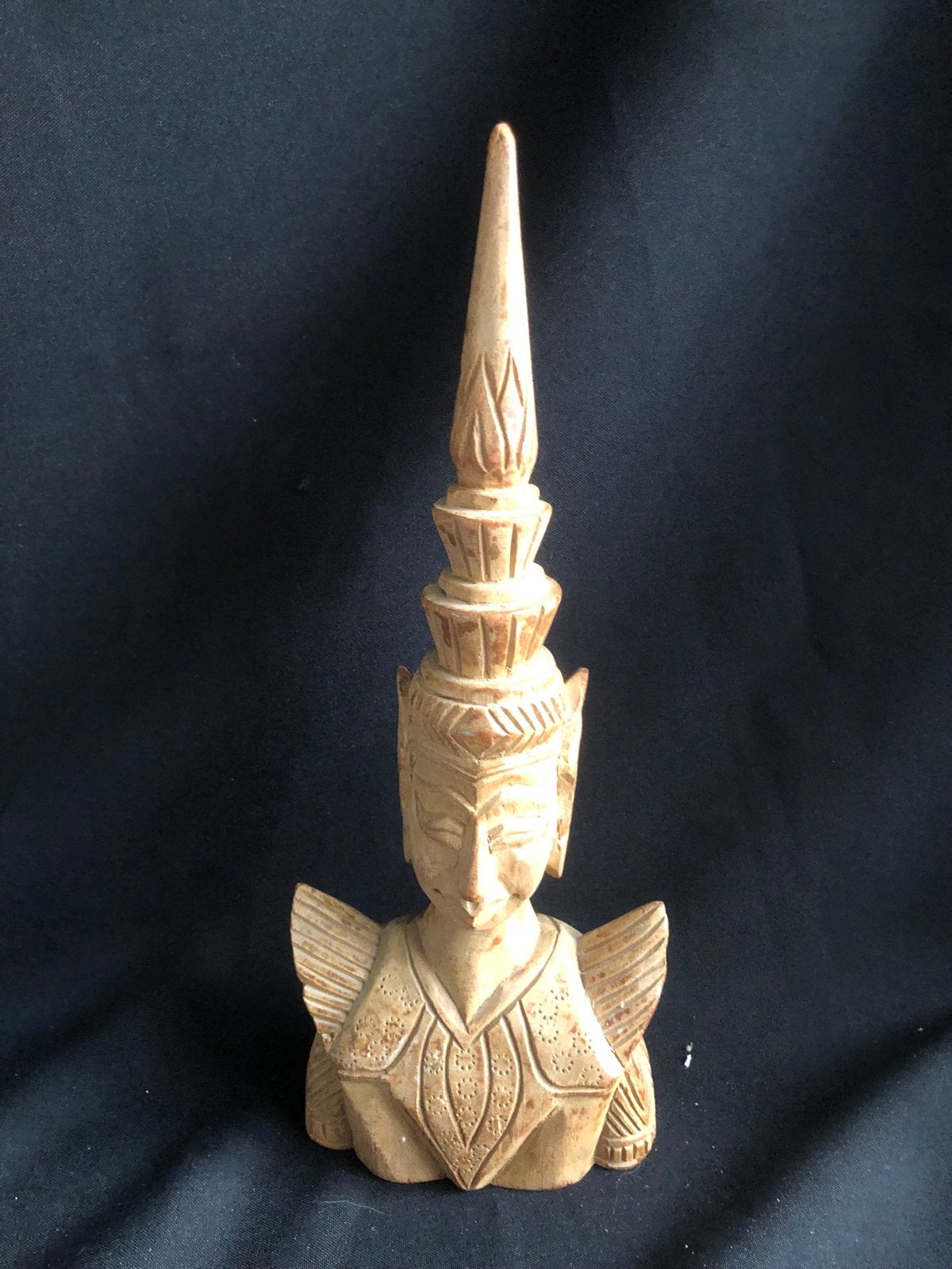 Thaise houten Thepanom wachter - 30x13x7cm, Hout, Bruin, Ophalen of Verzenden, Overige herkomsten