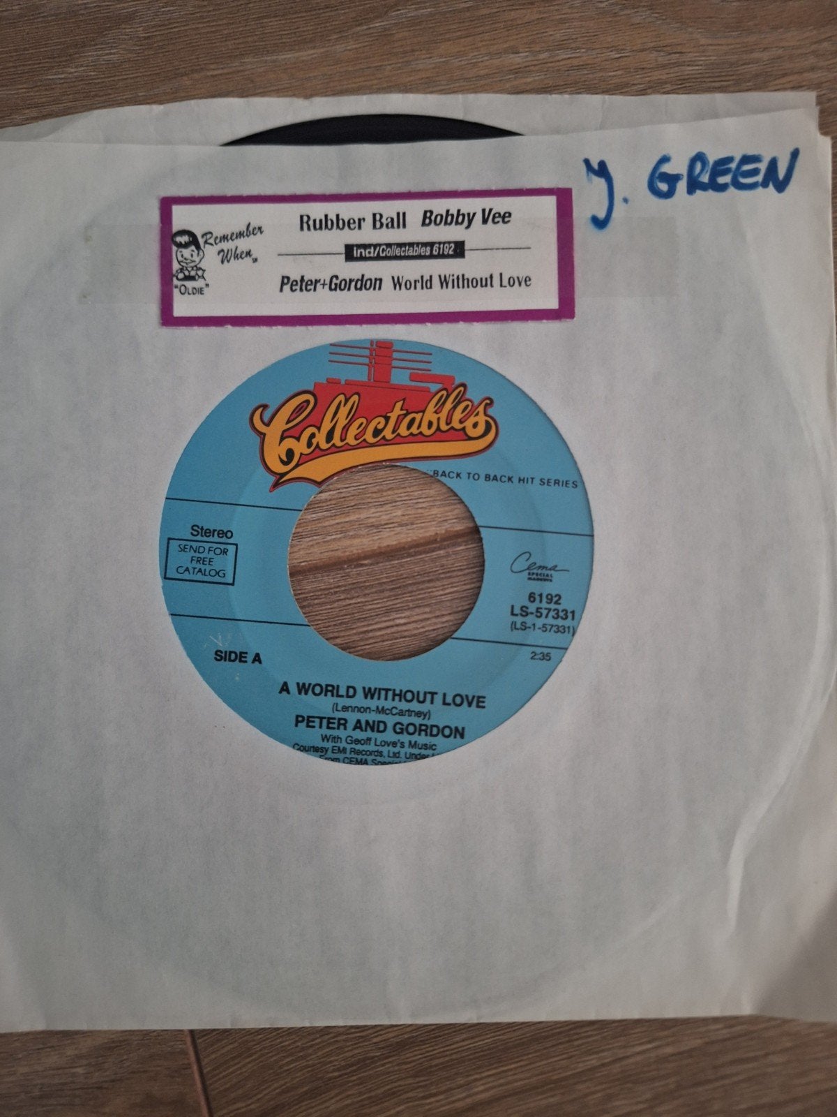 dubbel hit.  peter en gordon_ bobby vee, Ophalen of Verzenden, Zo goed als nieuw, Pop