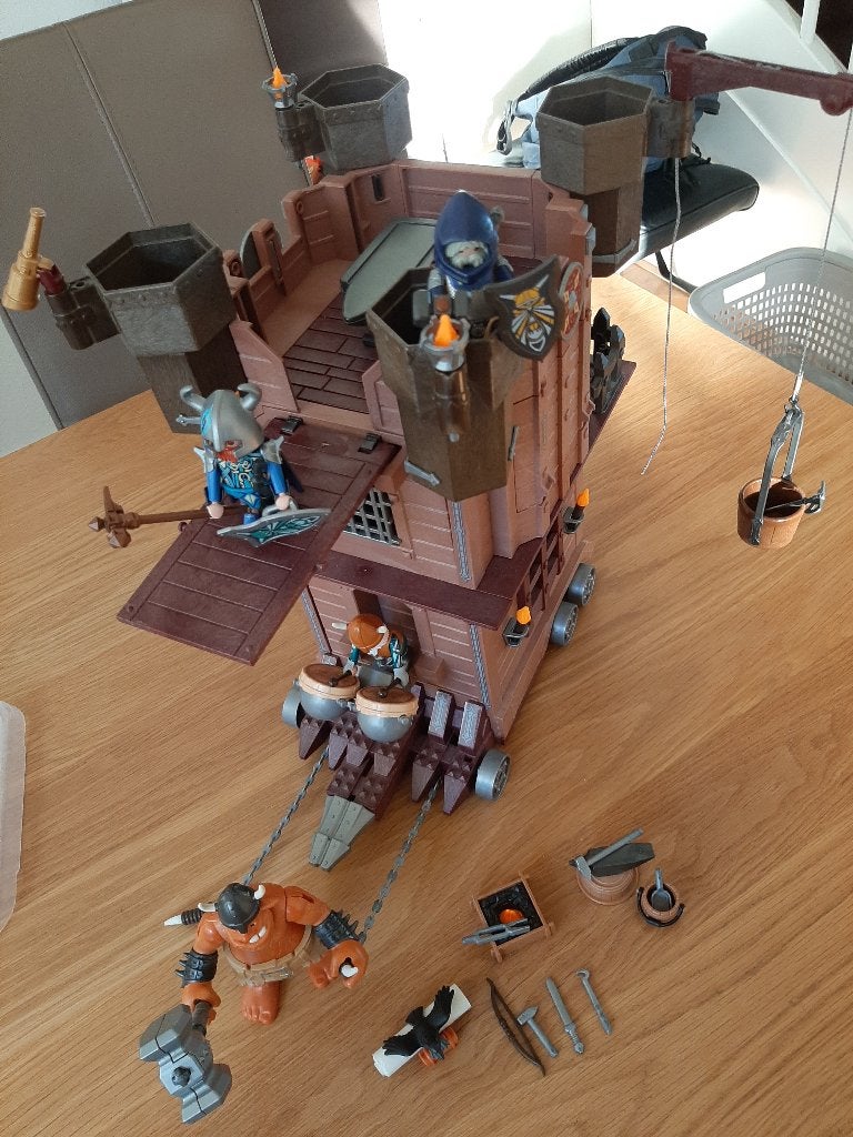 Playmobil 9340 aanvalstoren dwergen, Ophalen of Verzenden, Zo goed als nieuw, Kasteel/Fort, Overige series